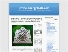 Tablet Screenshot of divine-energytools.com
